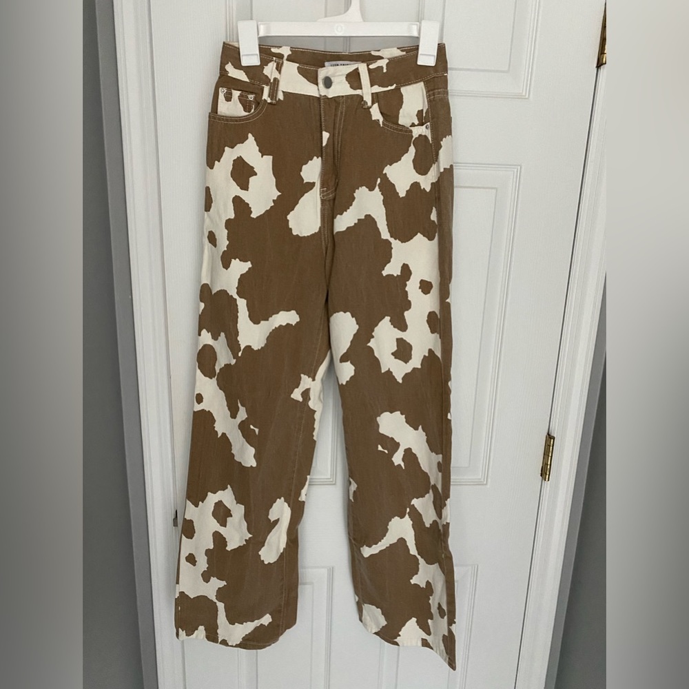 Cow print classic Jeans, 12th tribe.
